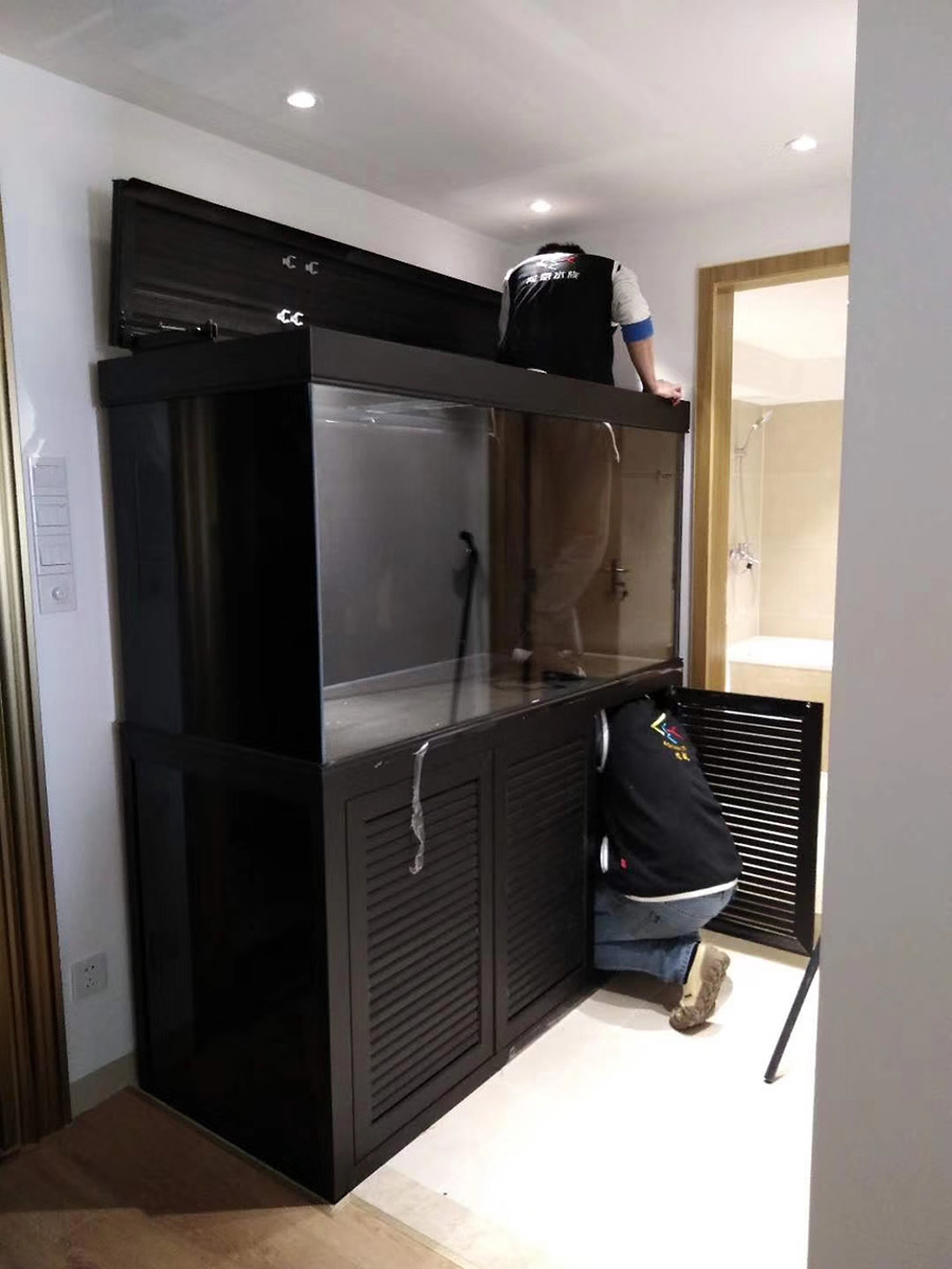 家庭魚(yú)缸定做案例——龍威水族