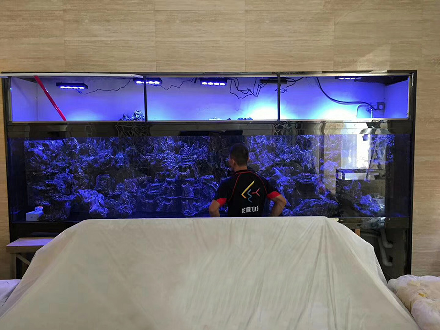 大型魚缸如何快速清洗龍威水族教你